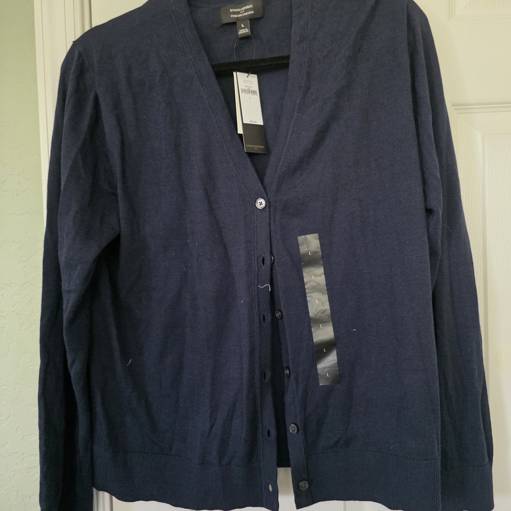 Classic Navy Cardigan